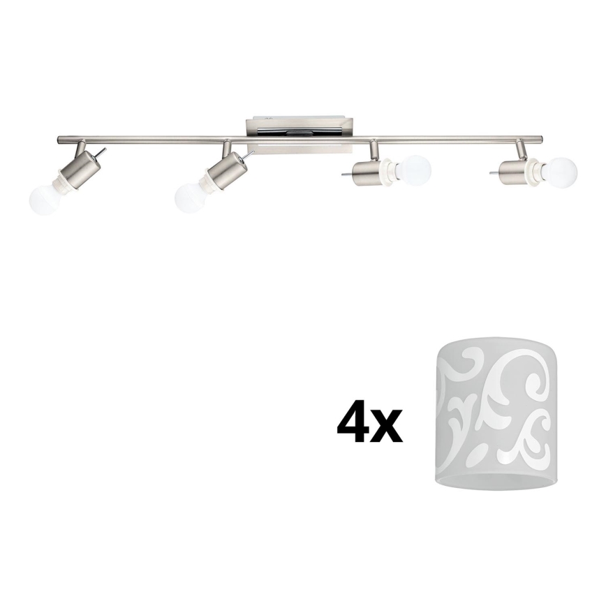 Eglo - LED Starmetis MY CHOICE 4xE14/4W/230V matēts hroms/balta