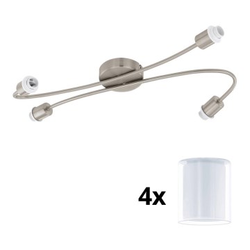 Eglo - LED Starmetis MY CHOICE 4xE14/4W/230V matēts hroms/balta