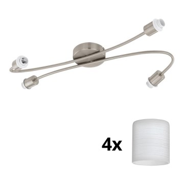 Eglo - LED Starmetis MY CHOICE 4xE14/4W/230V matēts hroms/balta