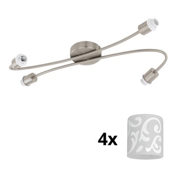 Eglo - LED Starmetis MY CHOICE 4xE14/4W/230V matēts hroms/balta