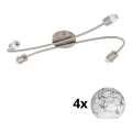 Eglo - LED Starmetis MY CHOICE 4xE14/4W/230V matēts hroms/balta/melna