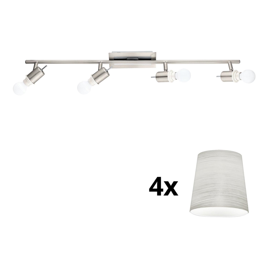Eglo - LED Starmetis MY CHOICE 4xE14/4W/230V matēts hroms/krēmkrāsa