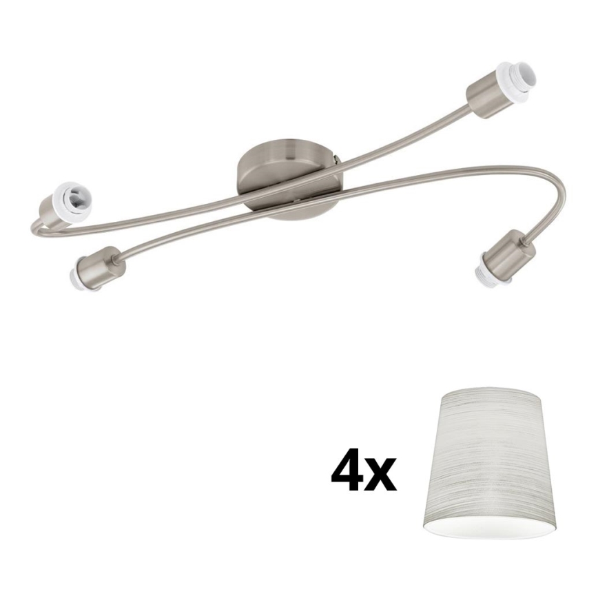 Eglo - LED Starmetis MY CHOICE 4xE14/4W/230V matēts hroms/krēmkrāsa