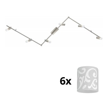 Eglo - LED Starmetis MY CHOICE 6xE14/4W/230V matēts hroms/balta