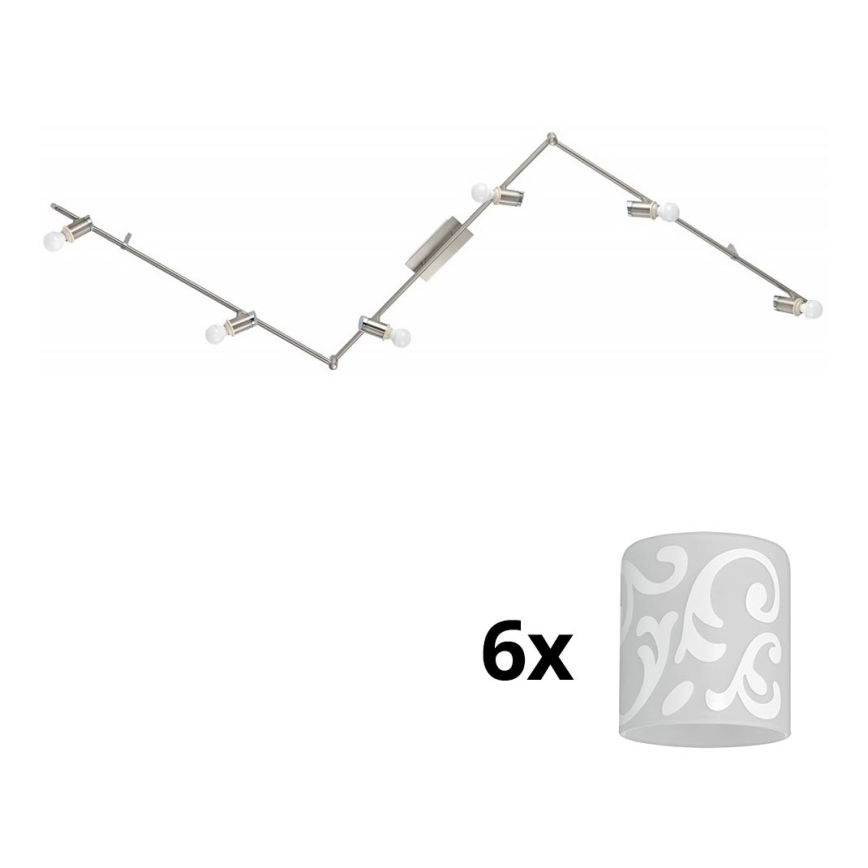 Eglo - LED Starmetis MY CHOICE 6xE14/4W/230V matēts hroms/balta