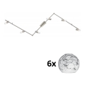Eglo - LED Starmetis MY CHOICE 6xE14/4W/230V matēts hroms/balta/melna