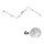 Eglo - LED Starmetis MY CHOICE 6xE14/4W/230V matēts hroms/balta/melna