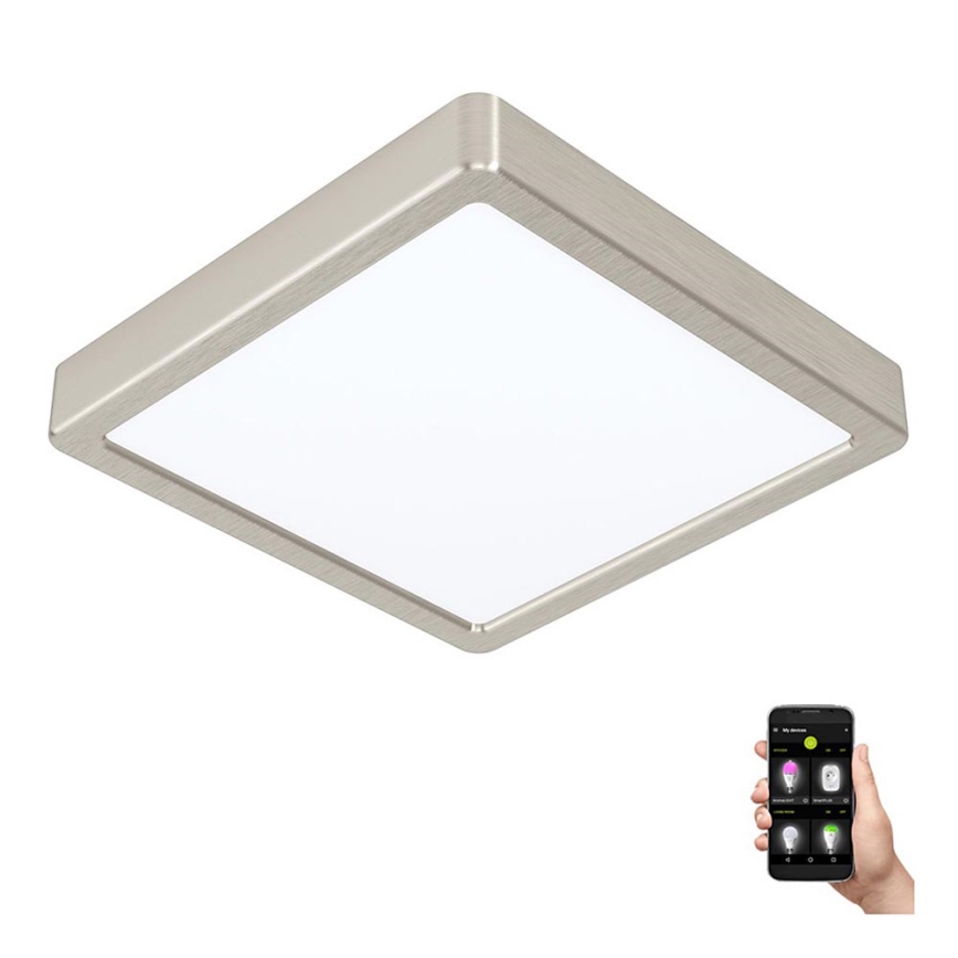 Eglo - LED vannas istabas gaismeklis ar regulējamu spilgtumu LED/16,5W/230V IP44 ZigBee 21x21 cm