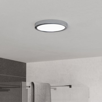 Eglo - LED vannas istabas griestu gaismeklis LED/11,5W/230V 2700/4000/6500K Ø 21,1 cm IP44 spīdīgs hroms