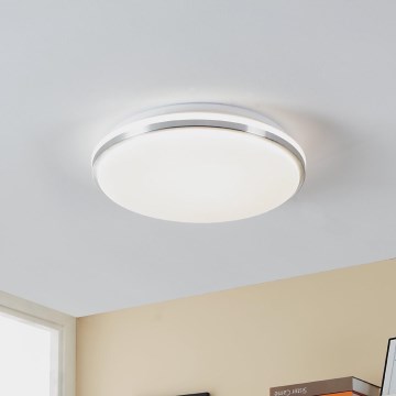 Eglo - LED Vannas istabas griestu lampa LED/15,6W/230V IP44 spīdīgi hromēts