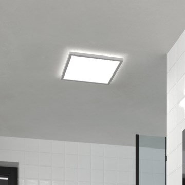Eglo - LED Vannas istabas griestu lampa LED/17,6W/230V 2700K/4000K/6500K 39x39 cm IP44 balta