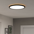 Eglo - LED Vannas istabas griestu lampa LED/18,5W/230V 2700K/4000K/6500K d. 38,9 cm IP44 melna