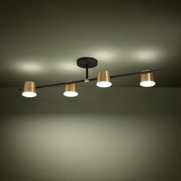 Eglo - LED Virsapmetuma lustra 4xGU10/4,6W/230V 3000K zelta