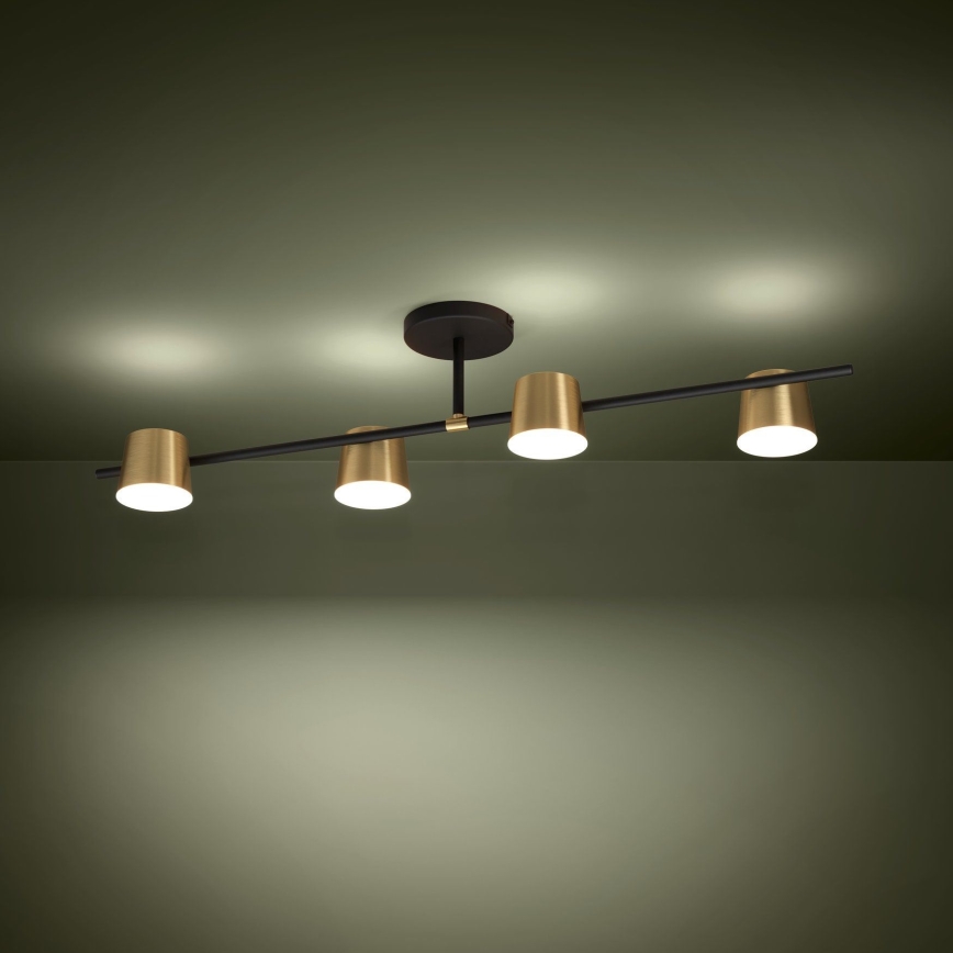 Eglo - LED Virsapmetuma lustra 4xGU10/4,6W/230V 3000K zelta