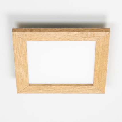 Eglo - LED Virsapmetuma panelis SALOBRENA-RW WOOD LED/17W/230V 2700/4000K 30x30 cm brūna