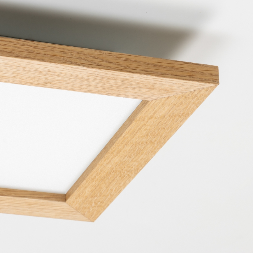 Eglo - LED Virsapmetuma panelis SALOBRENA-RW WOOD LED/17W/230V 2700/4000K 30x30 cm brūna