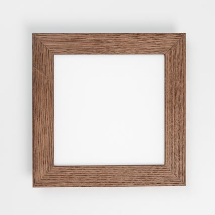 Eglo - LED Virsapmetuma panelis SALOBRENA-RW WOOD LED/17W/230V 2700/4000K 34x34 cm tumši brūna