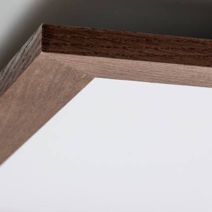 Eglo - LED virsmas panelis SALOBRENA WOOD LED/31W/230V 64x64 cm tumši brūns