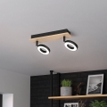 Eglo - LED virziena gaismeklis 2xLED/4,2W/230V melns/brūns