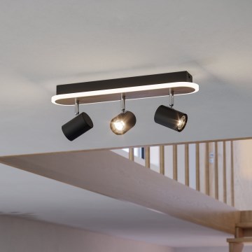 Eglo - LED virziena gaismeklis LED/20W/230V brūns/melns