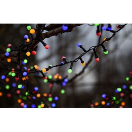 Eglo 472-53 - LED Ziemassvētku āra virtene BERRY MINI 700xLED/8 funkcijas 14m daudzkrāsaina IP44