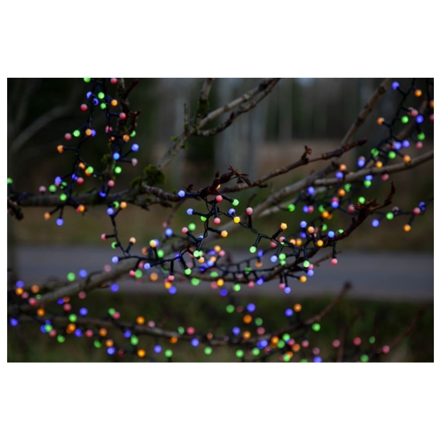 Eglo 472-53 - LED Ziemassvētku āra virtene BERRY MINI 700xLED/8 funkcijas 14m daudzkrāsaina IP44