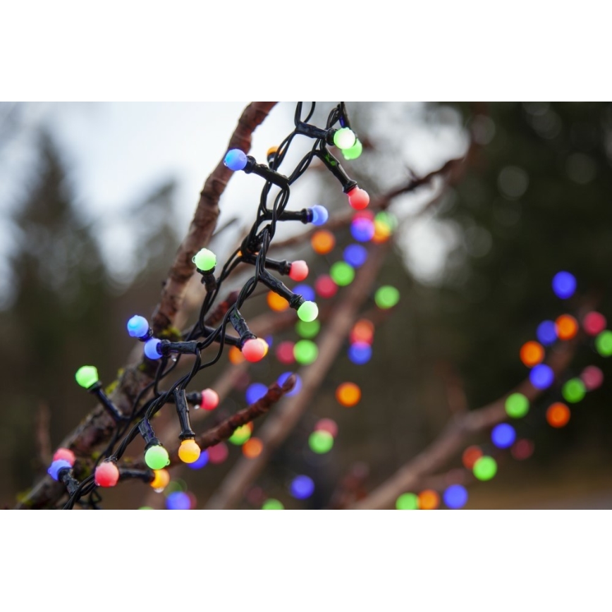 Eglo 472-53 - LED Ziemassvētku āra virtene BERRY MINI 700xLED/8 funkcijas 14m daudzkrāsaina IP44
