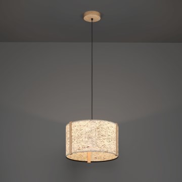Eglo - Lustra ar auklu 1xE27/25W/230V bēša