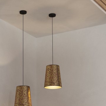 Eglo - Lustra ar auklu 1xE27/25W/230V zelta/rozā