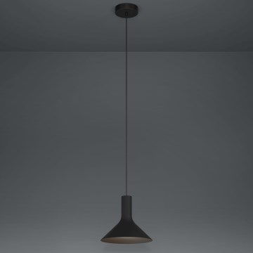 Eglo - Lustra ar auklu 1xE27/28W/230V melna
