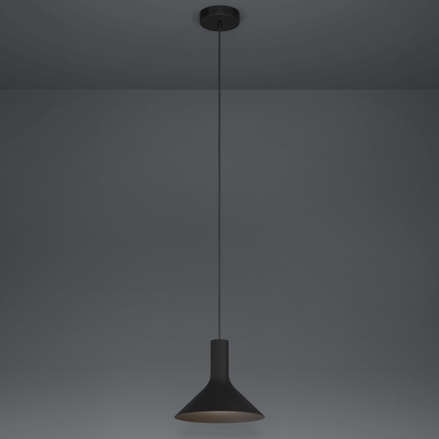 Eglo - Lustra ar auklu 1xE27/28W/230V melna