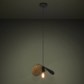 Eglo - Lustra ar auklu 1xE27/40W/230V 41 cm melna/zelta