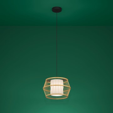 Eglo - Lustra ar auklu 1xE27/40W/230V bambusa