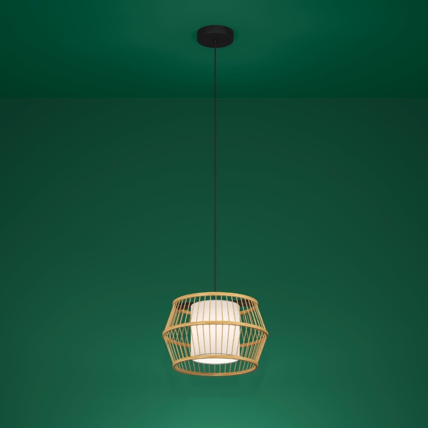 Eglo - Lustra ar auklu 1xE27/40W/230V bambusa