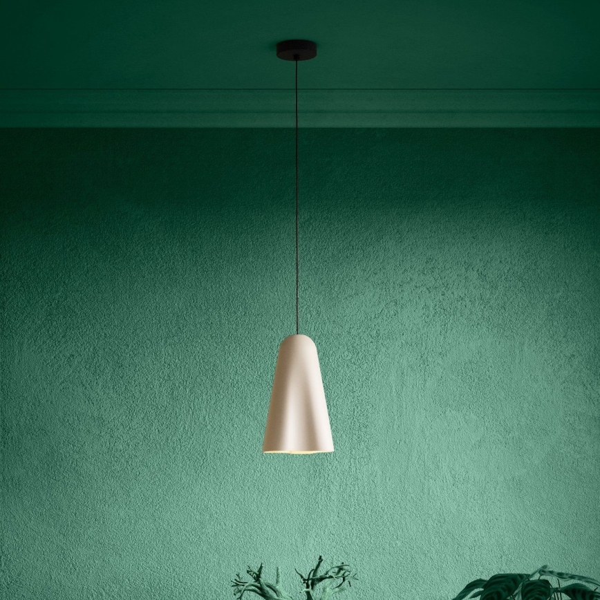 Eglo - Lustra ar auklu 1xE27/40W/230V bēša