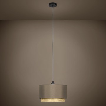Eglo - Lustra ar auklu 1xE27/40W/230V brūna
