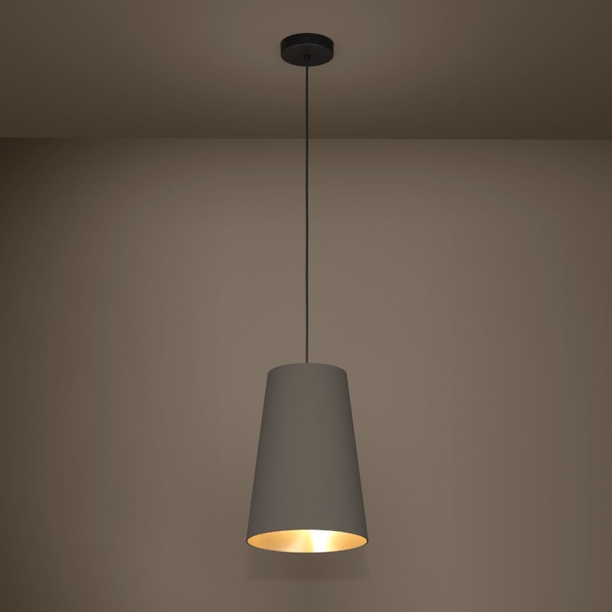 Eglo - Lustra ar auklu 1xE27/40W/230V brūna