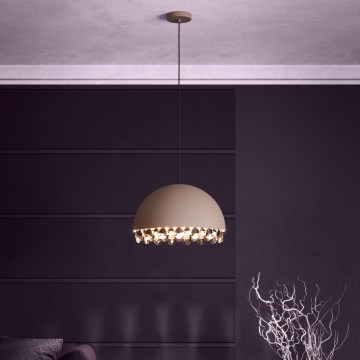 Eglo - Lustra ar auklu 1xE27/40W/230V brūna
