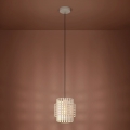 Eglo - Lustra ar auklu 1xE27/40W/230V d. 21 cm krēmkrāsa
