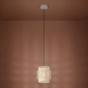 Eglo - Lustra ar auklu 1xE27/40W/230V d. 21 cm krēmkrāsa