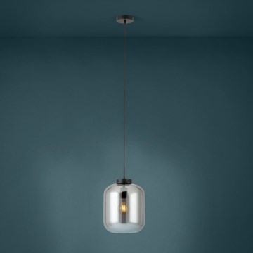 Eglo - Lustra ar auklu 1xE27/40W/230V d. 25 cm dūmakains
