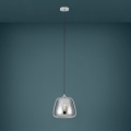 Eglo - Lustra ar auklu 1xE27/40W/230V d. 26 cm dūmakains