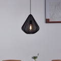 Eglo - Lustra ar auklu 1xE27/40W/230V d. 33,5 cm melna