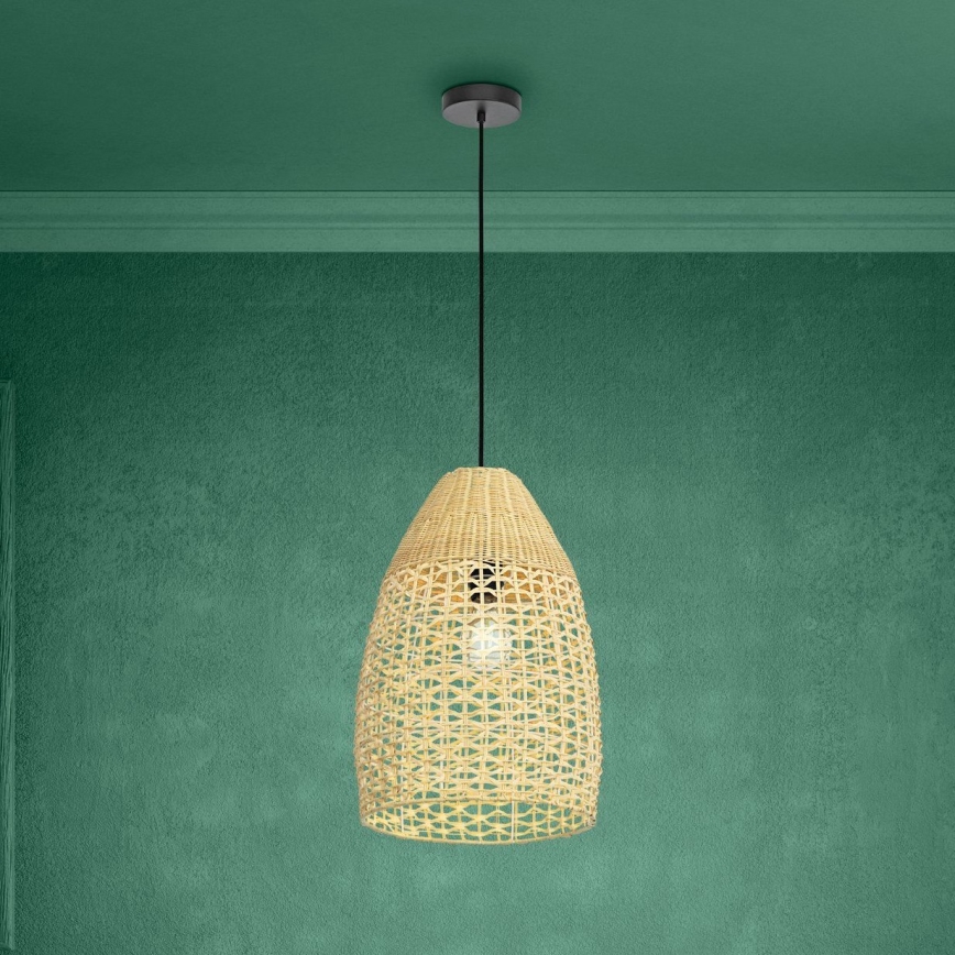 Eglo - Lustra ar auklu 1xE27/40W/230V d. 35 cm bambusa