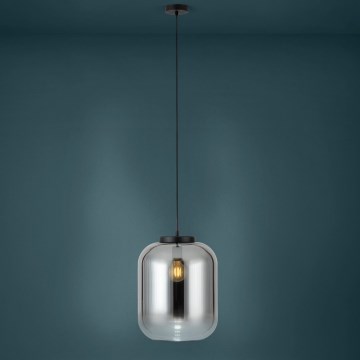 Eglo - Lustra ar auklu 1xE27/40W/230V d. 35 cm dūmakains