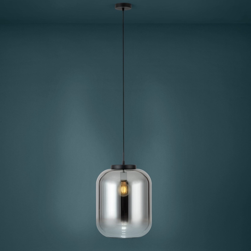 Eglo - Lustra ar auklu 1xE27/40W/230V d. 35 cm dūmakains