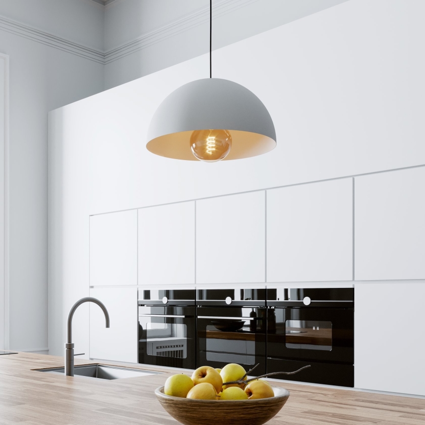 Eglo - Lustra ar auklu 1xE27/40W/230V d. 38 cm balta