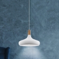 Eglo - Lustra ar auklu 1xE27/40W/230V d. 40 cm balta - FSC sertificēts