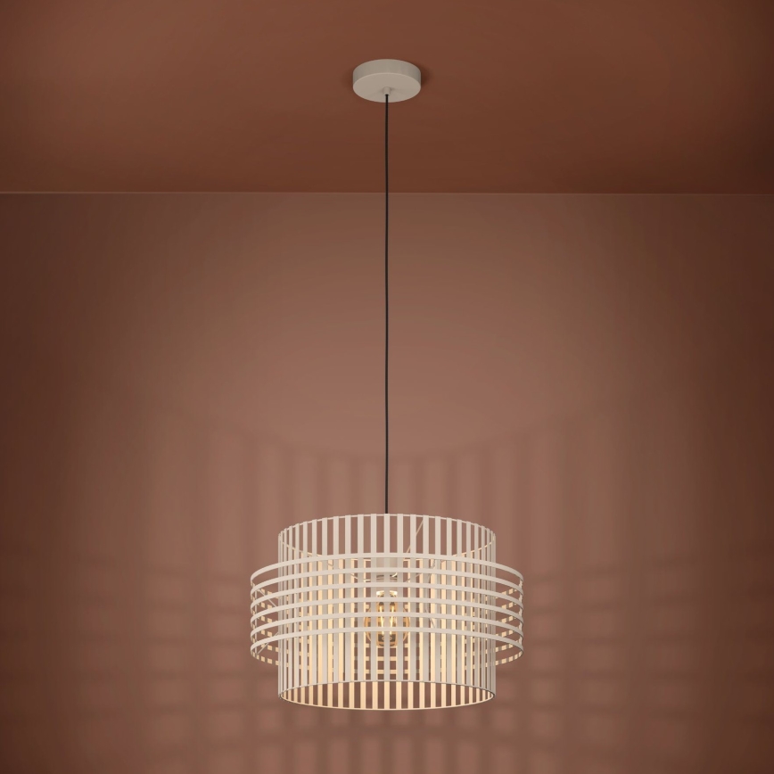 Eglo - Lustra ar auklu 1xE27/40W/230V d. 48 cm krēmkrāsa