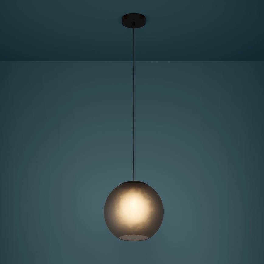Eglo - Lustra ar auklu 1xE27/40W/230V dūmakains